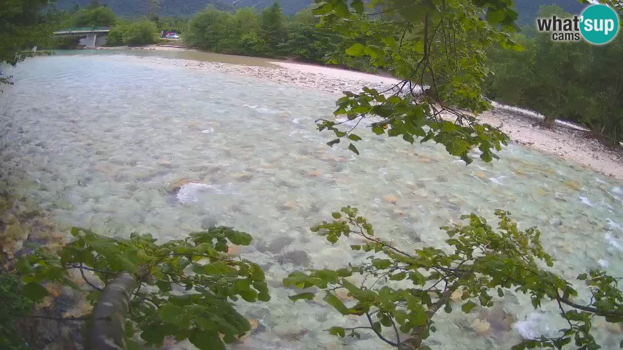 Camera web Čezsoča – Impresionante vista del río Soča