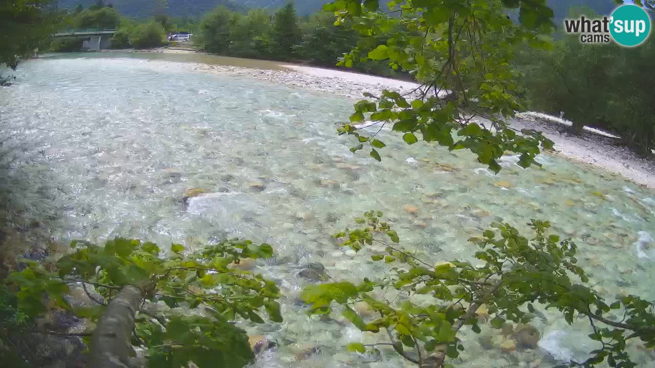 Camera web Čezsoča – Impresionante vista del río Soča