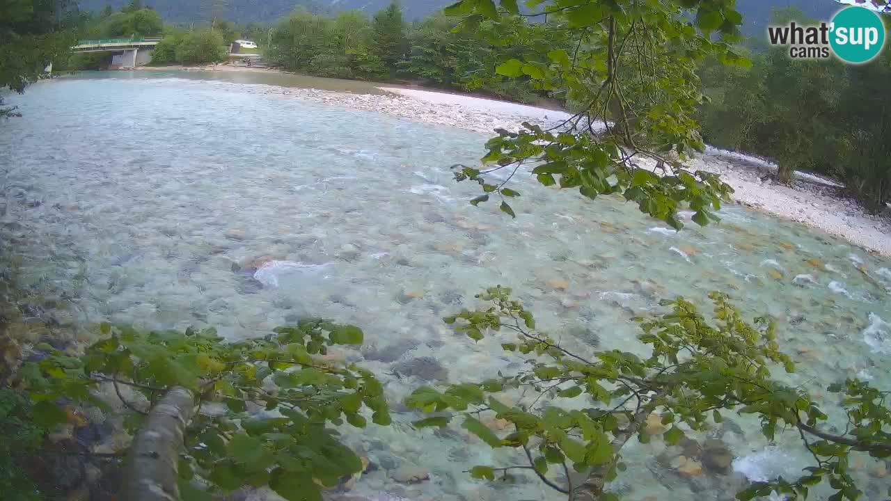 Spletna kamera Čezsoča – Očarljiv pogled na reko Sočo