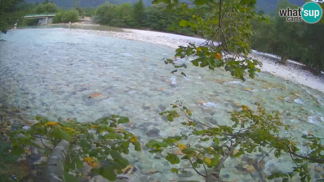 Camera web Čezsoča – Impresionante vista del río Soča