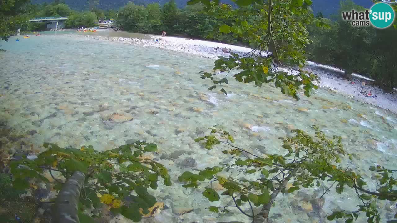 Caméra en direct Čezsoča – Vue imprenable sur la rivière Soča