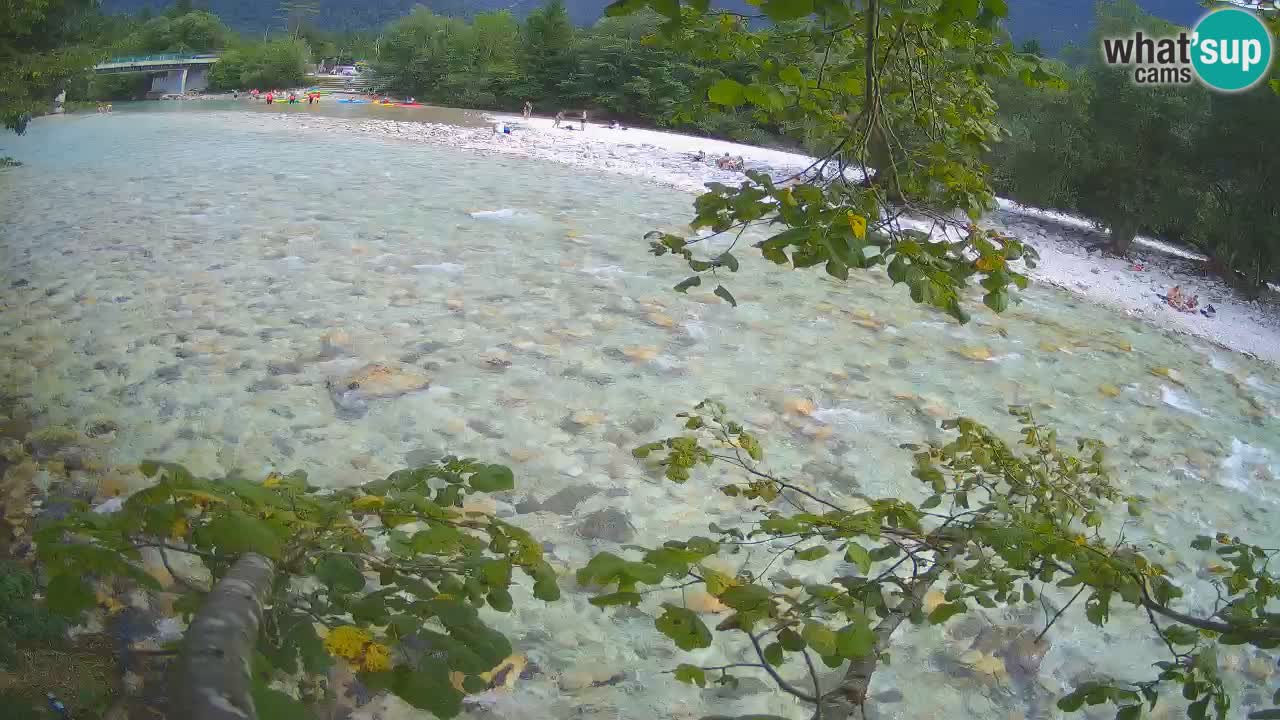 Camera web Čezsoča – Impresionante vista del río Soča