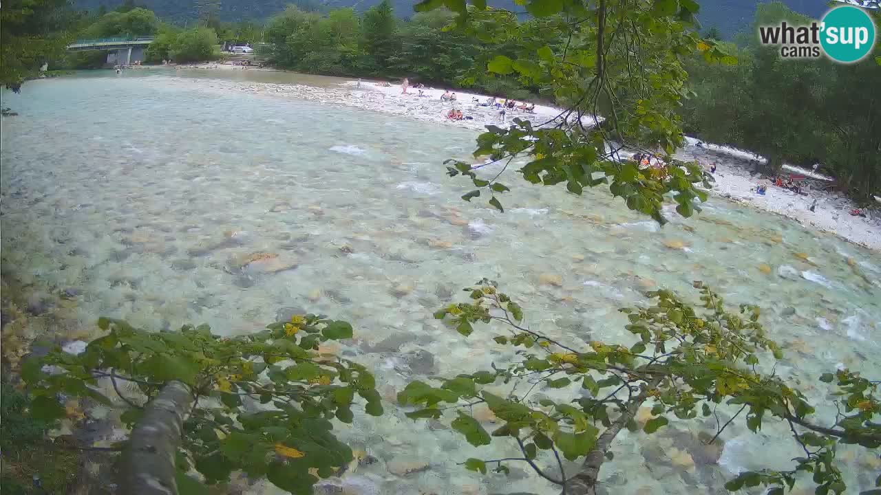 Camera web Čezsoča – Impresionante vista del río Soča