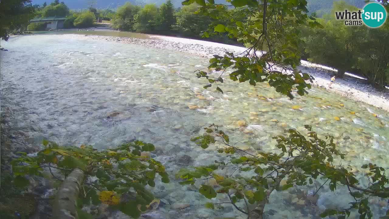 Camera web Čezsoča – Impresionante vista del río Soča