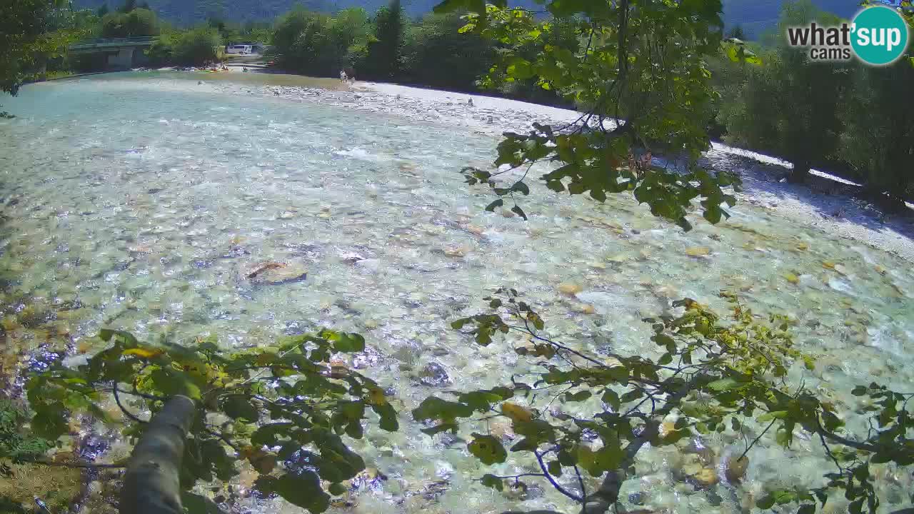 Camera web Čezsoča – Impresionante vista del río Soča