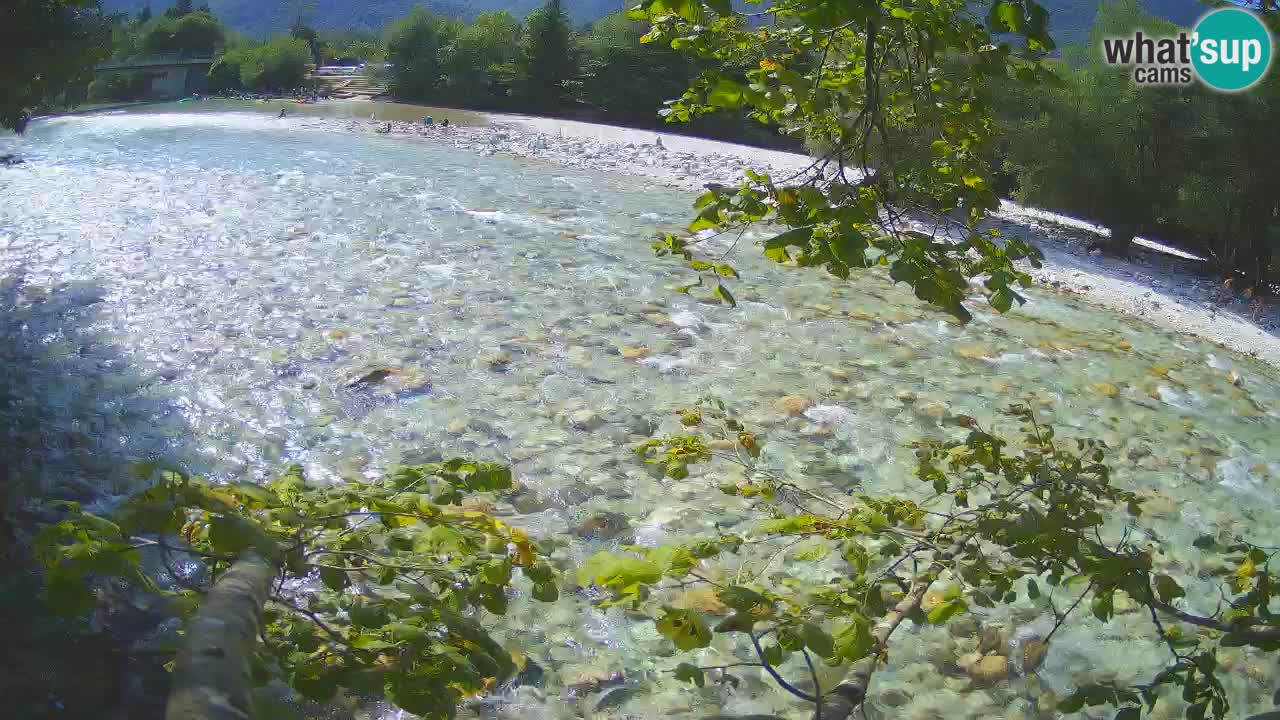 Camera web Čezsoča – Impresionante vista del río Soča