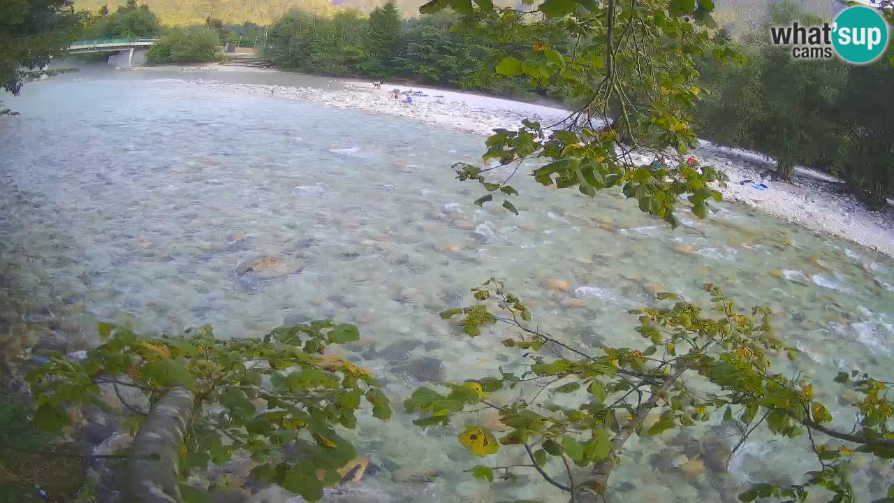 Camera web Čezsoča – Impresionante vista del río Soča