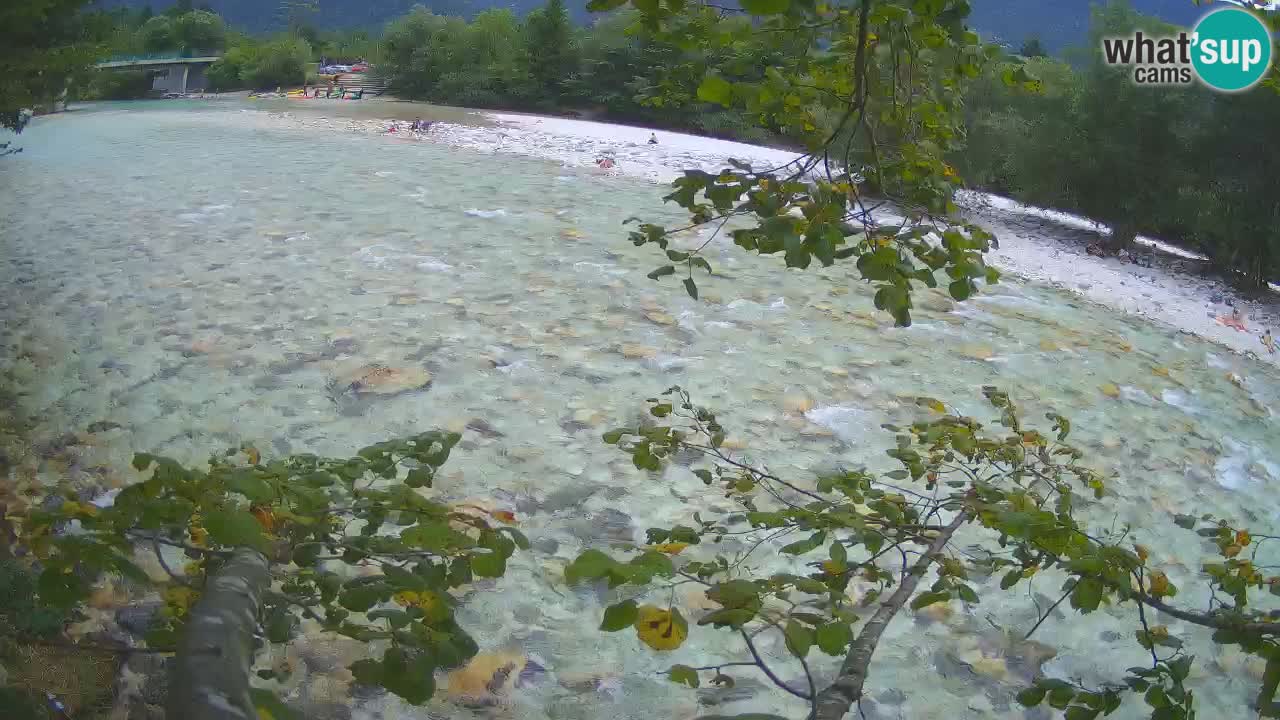 Camera web Čezsoča – Impresionante vista del río Soča