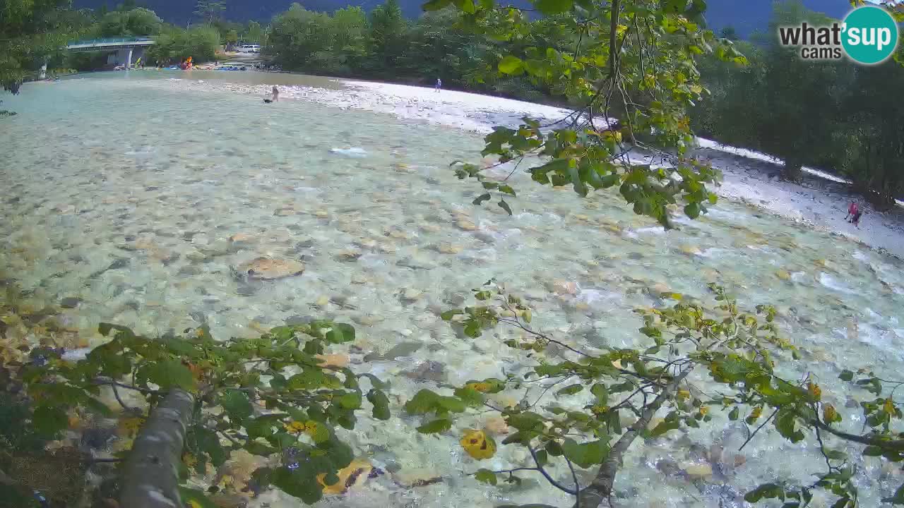 Camera web Čezsoča – Impresionante vista del río Soča