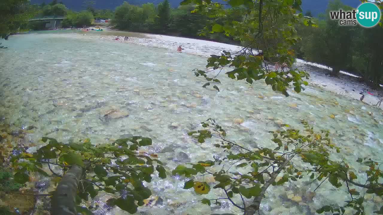 Camera web Čezsoča – Impresionante vista del río Soča
