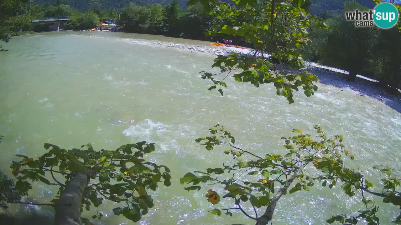 Camera web Čezsoča – Impresionante vista del río Soča