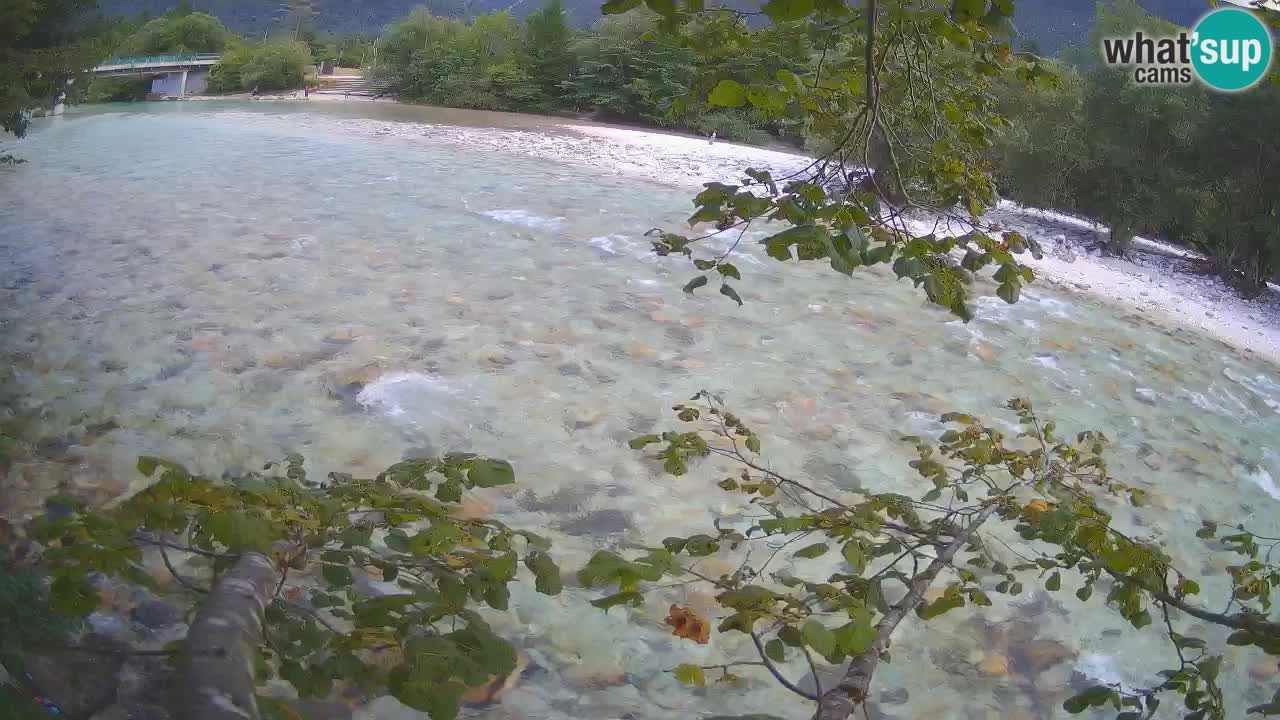 Spletna kamera Čezsoča – Očarljiv pogled na reko Sočo