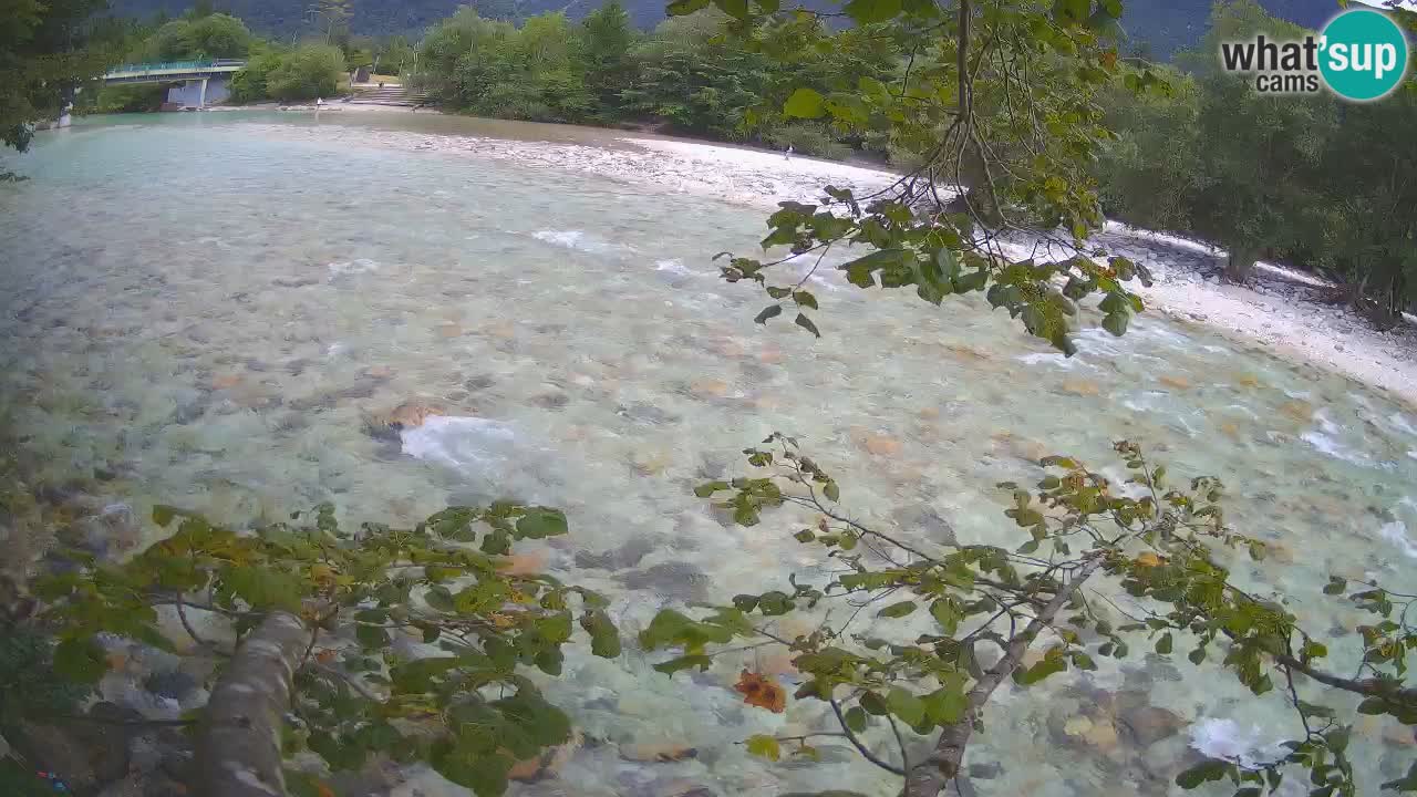 Spletna kamera Čezsoča – Očarljiv pogled na reko Sočo
