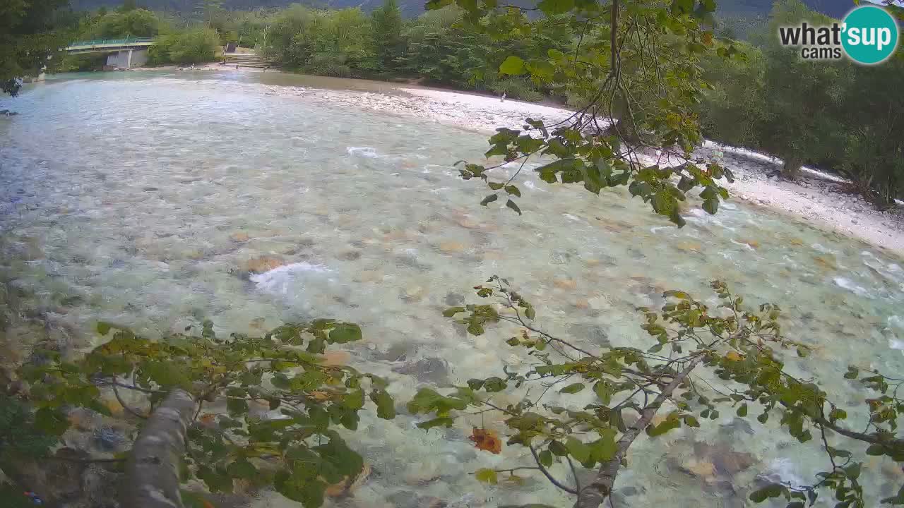 Spletna kamera Čezsoča – Očarljiv pogled na reko Sočo