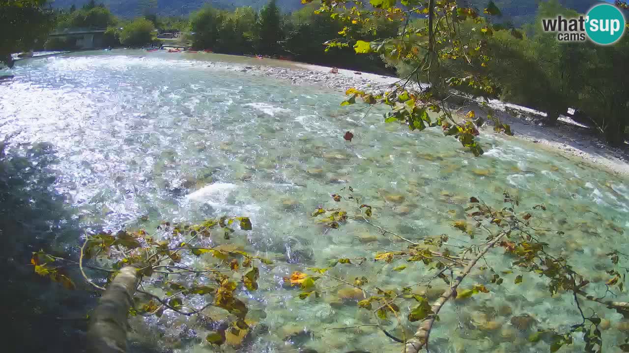 Camera web Čezsoča – Impresionante vista del río Soča