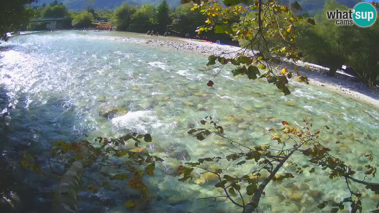 Camera web Čezsoča – Impresionante vista del río Soča