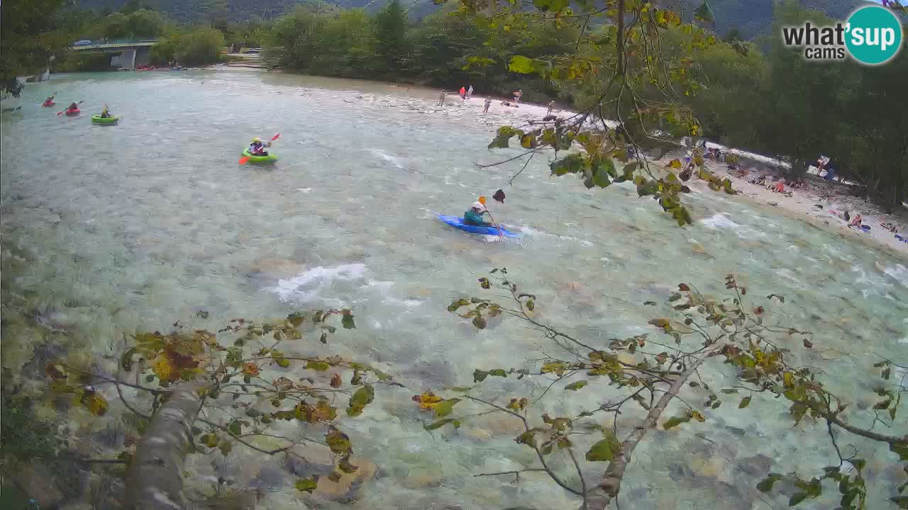 Camera web Čezsoča – Impresionante vista del río Soča