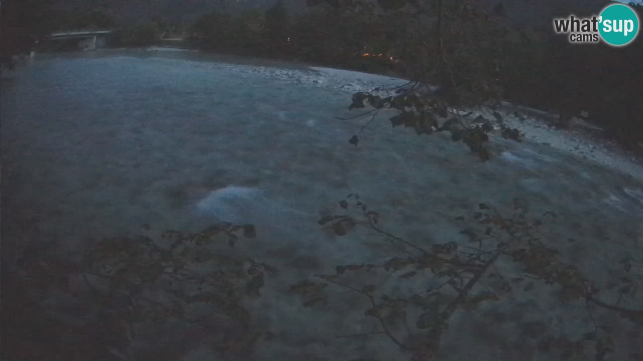 Camera web Čezsoča – Impresionante vista del río Soča
