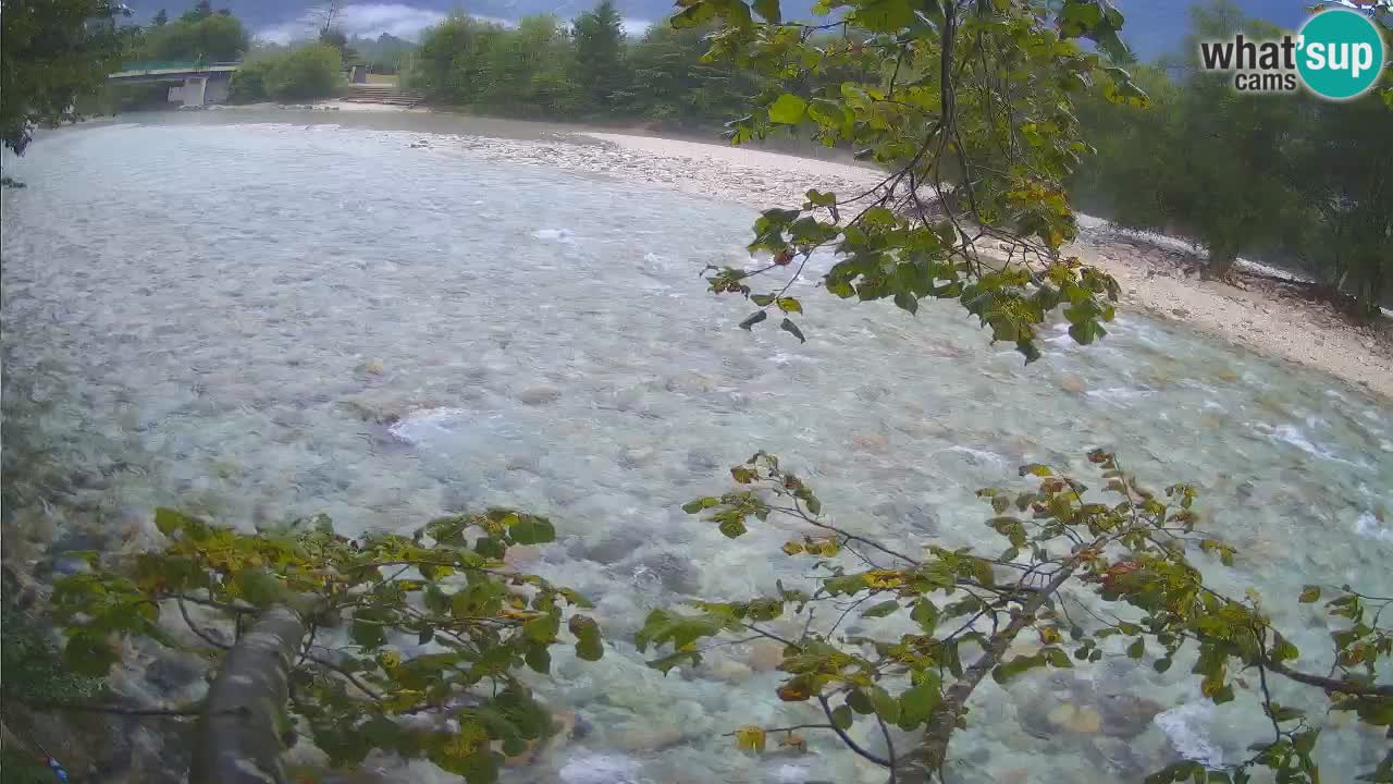 Spletna kamera Čezsoča – Očarljiv pogled na reko Sočo