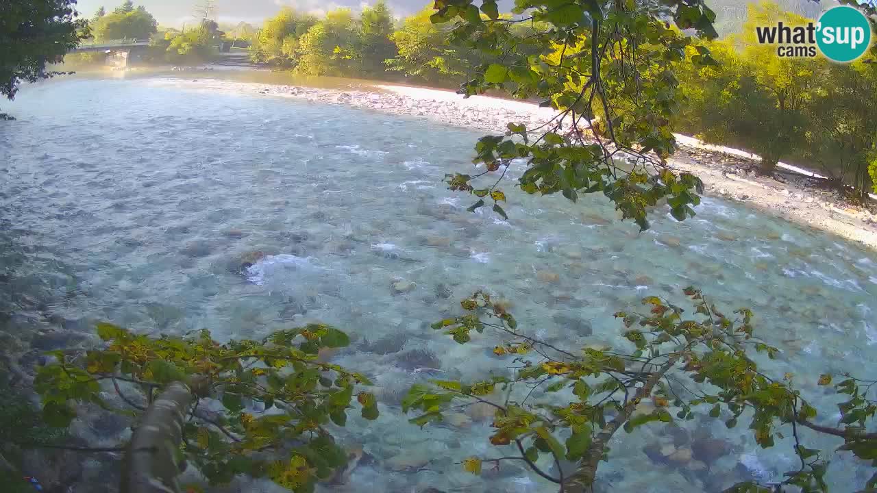 Camera web Čezsoča – Impresionante vista del río Soča