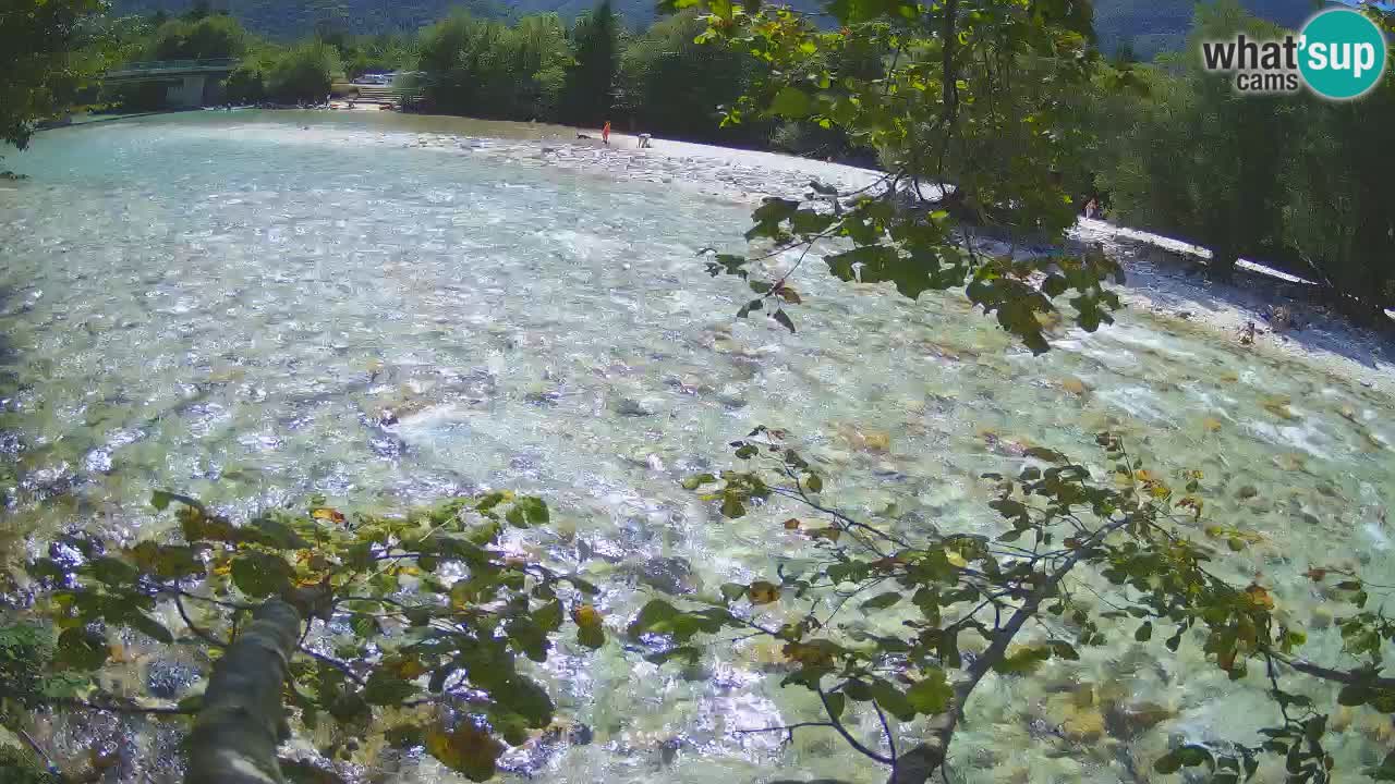 Caméra en direct Čezsoča – Vue imprenable sur la rivière Soča