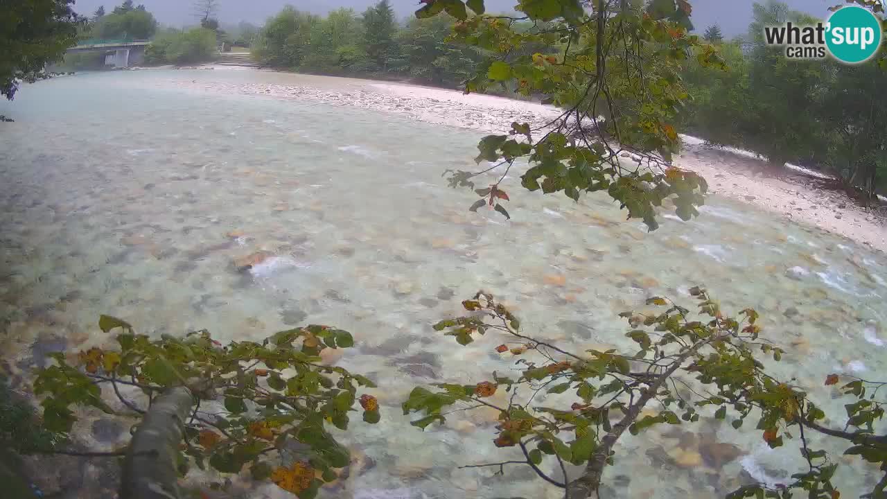 Spletna kamera Čezsoča – Očarljiv pogled na reko Sočo