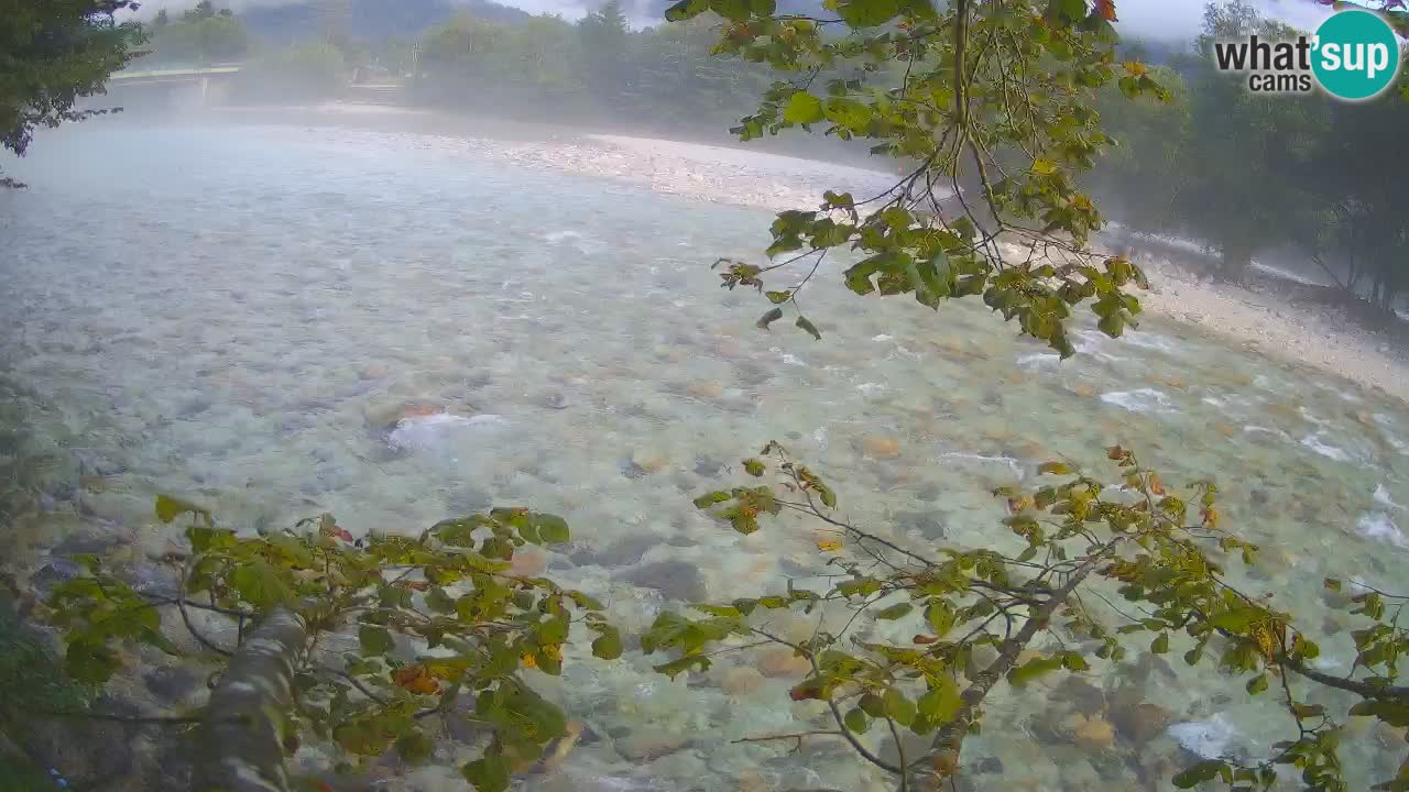 Camera web Čezsoča – Impresionante vista del río Soča