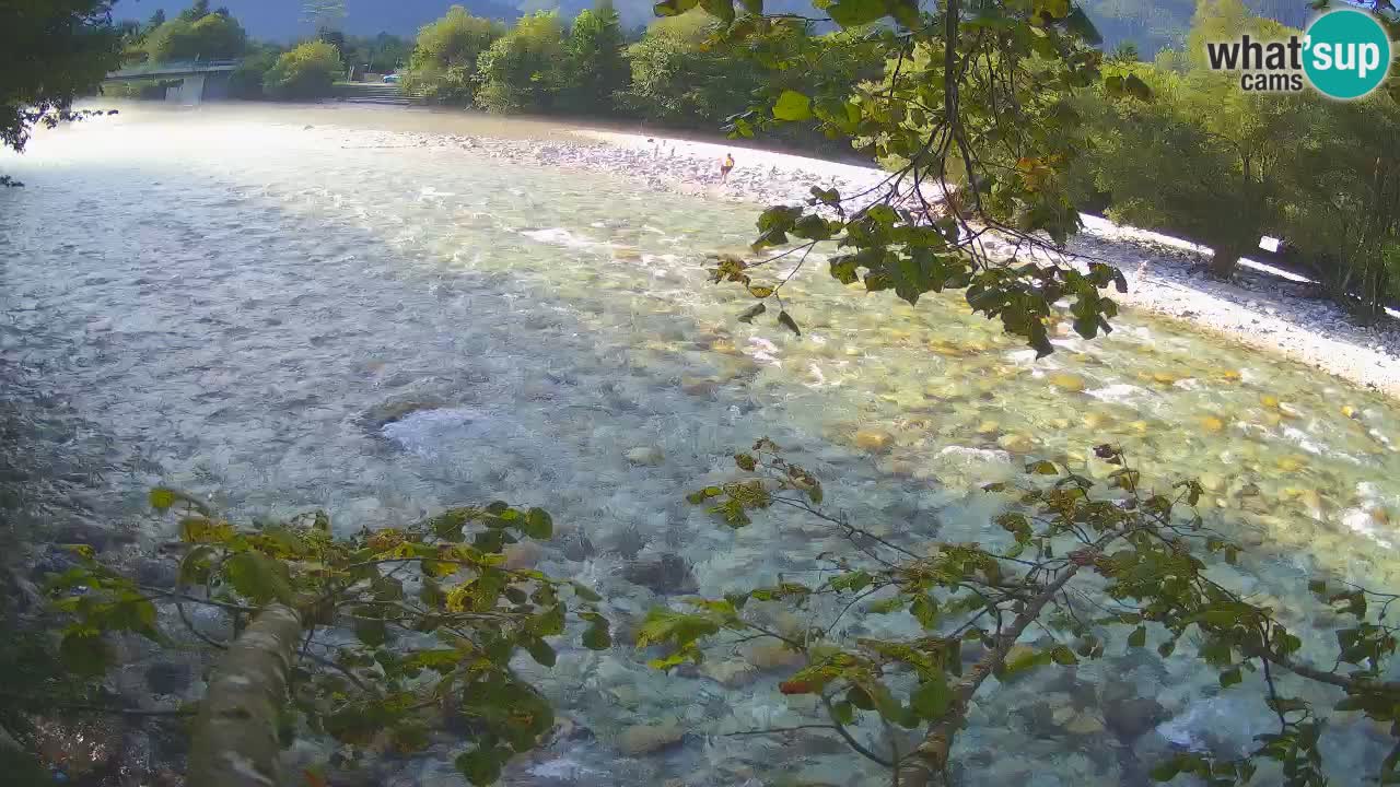 Camera web Čezsoča – Impresionante vista del río Soča