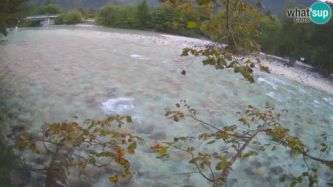 Spletna kamera Čezsoča – Očarljiv pogled na reko Sočo
