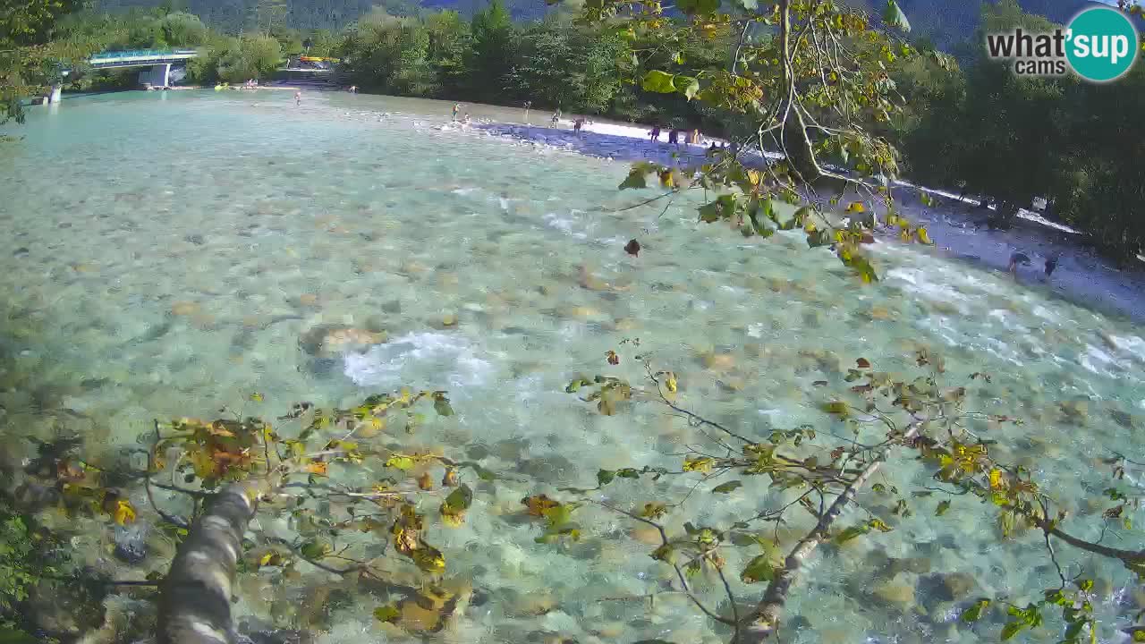 Camera web Čezsoča – Impresionante vista del río Soča