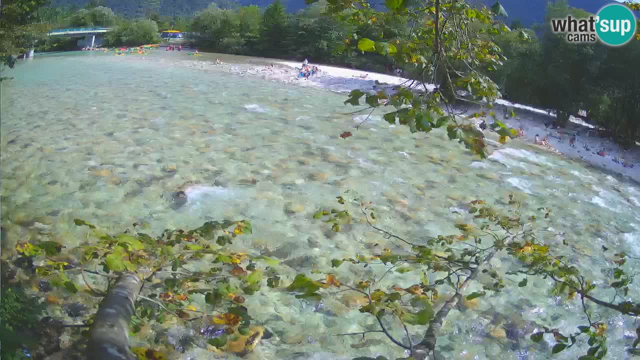 Camera web Čezsoča – Impresionante vista del río Soča