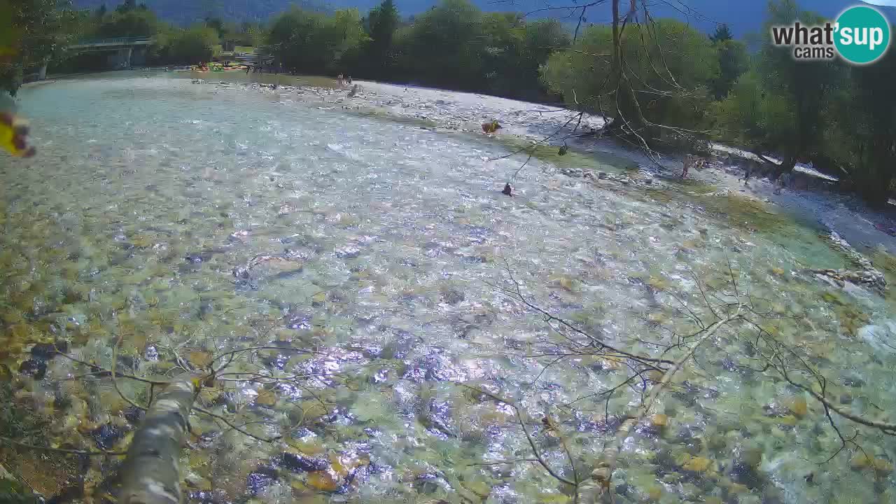 Caméra en direct Čezsoča – Vue imprenable sur la rivière Soča