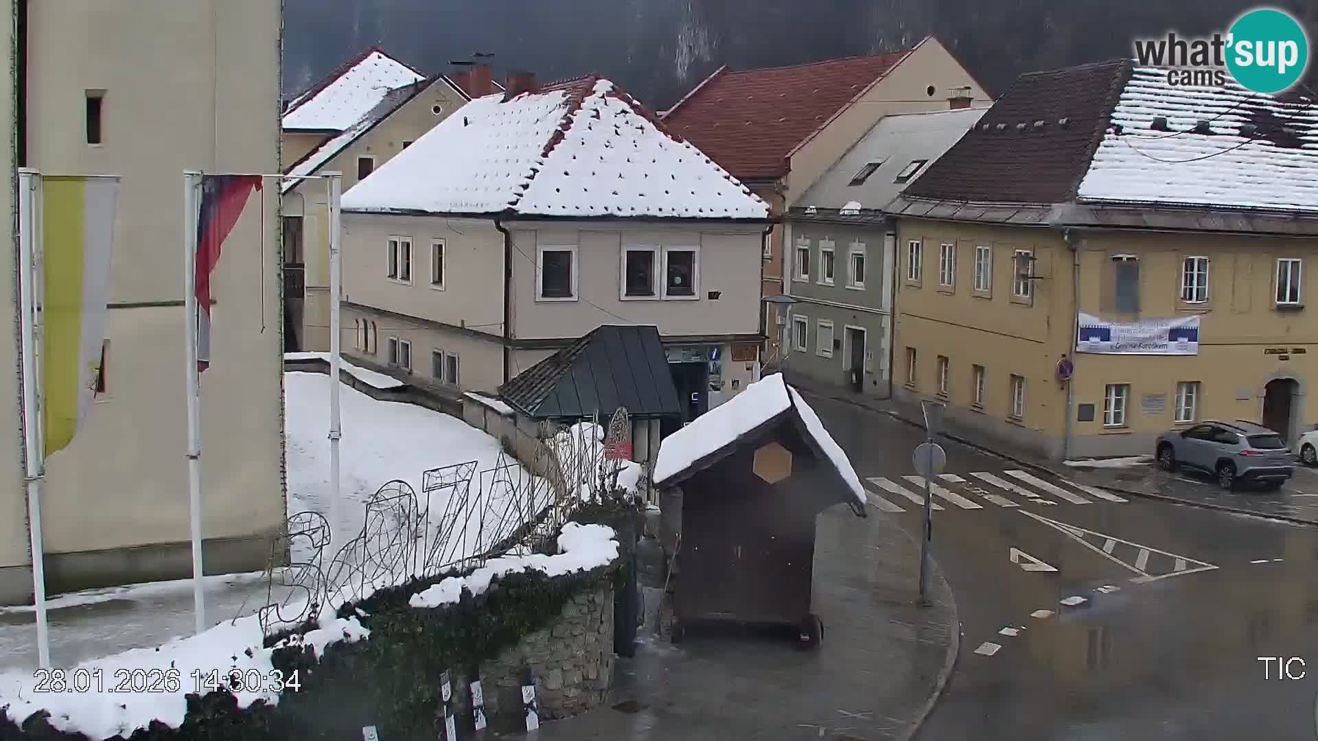 Črna na Koroškem Stadtzentrum | Koroška | Slowenien
