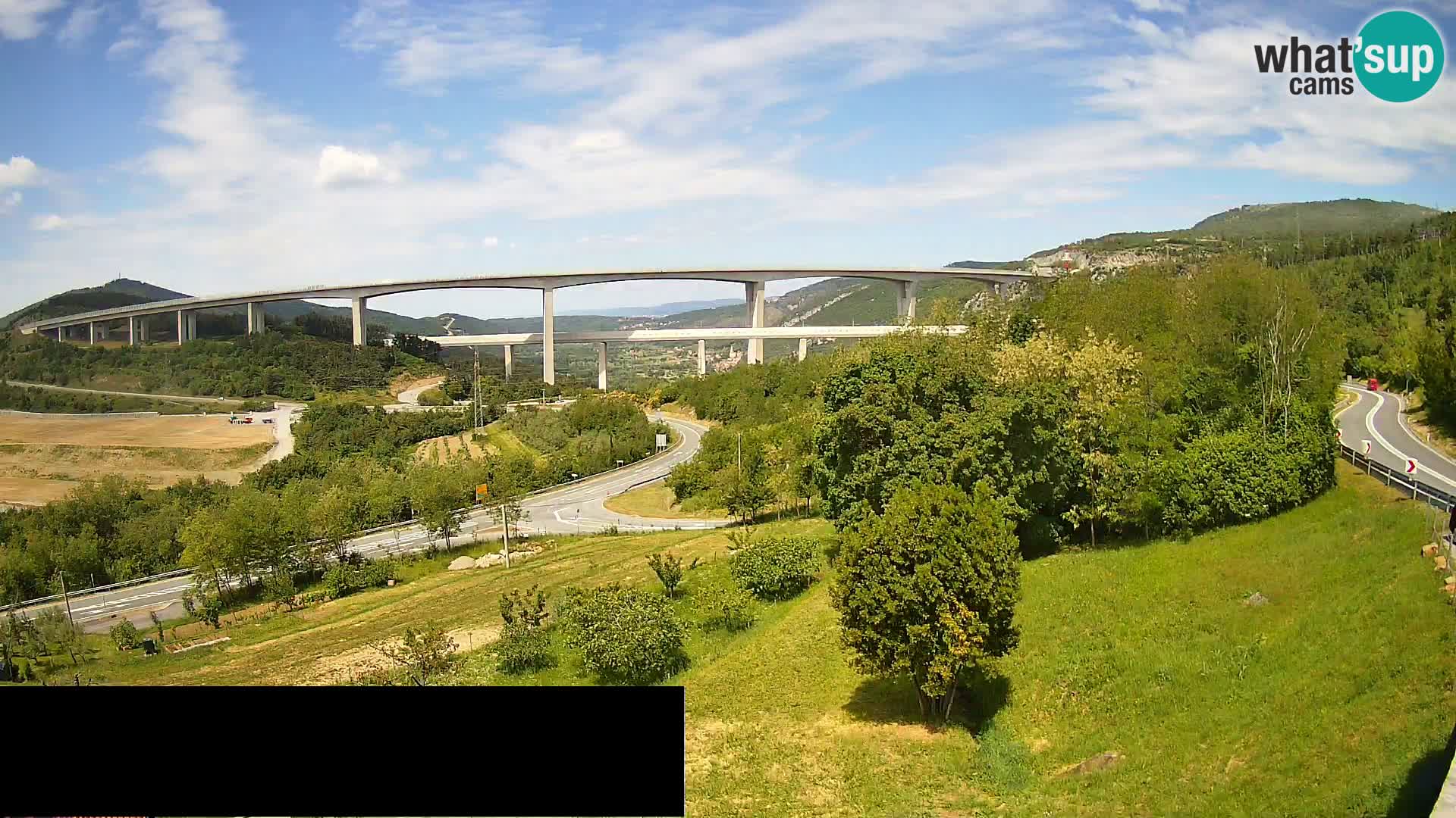 Camera en vivo Črni Kal Viaducto – Viki Burger