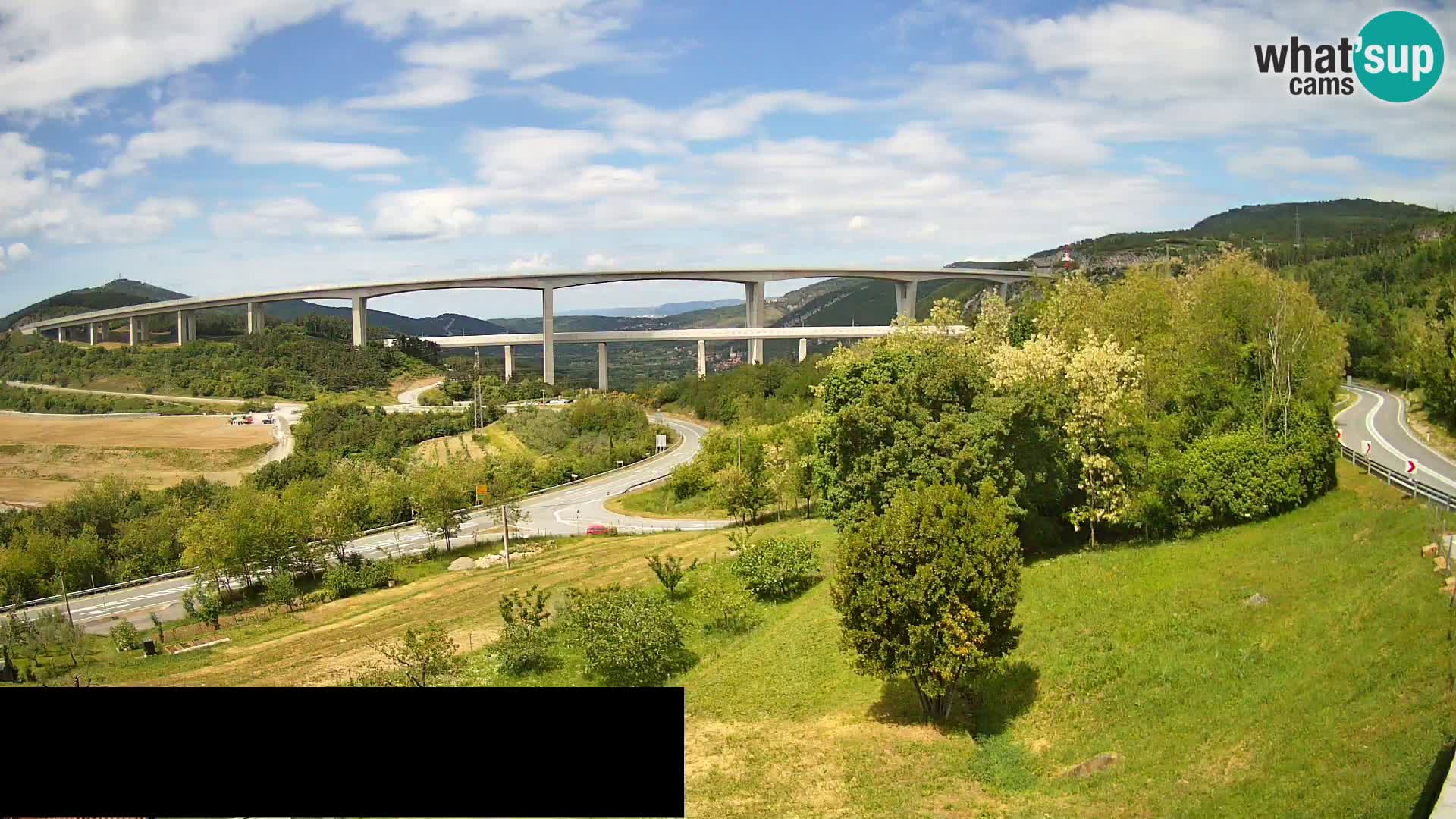 Camera en vivo Črni Kal Viaducto – Viki Burger