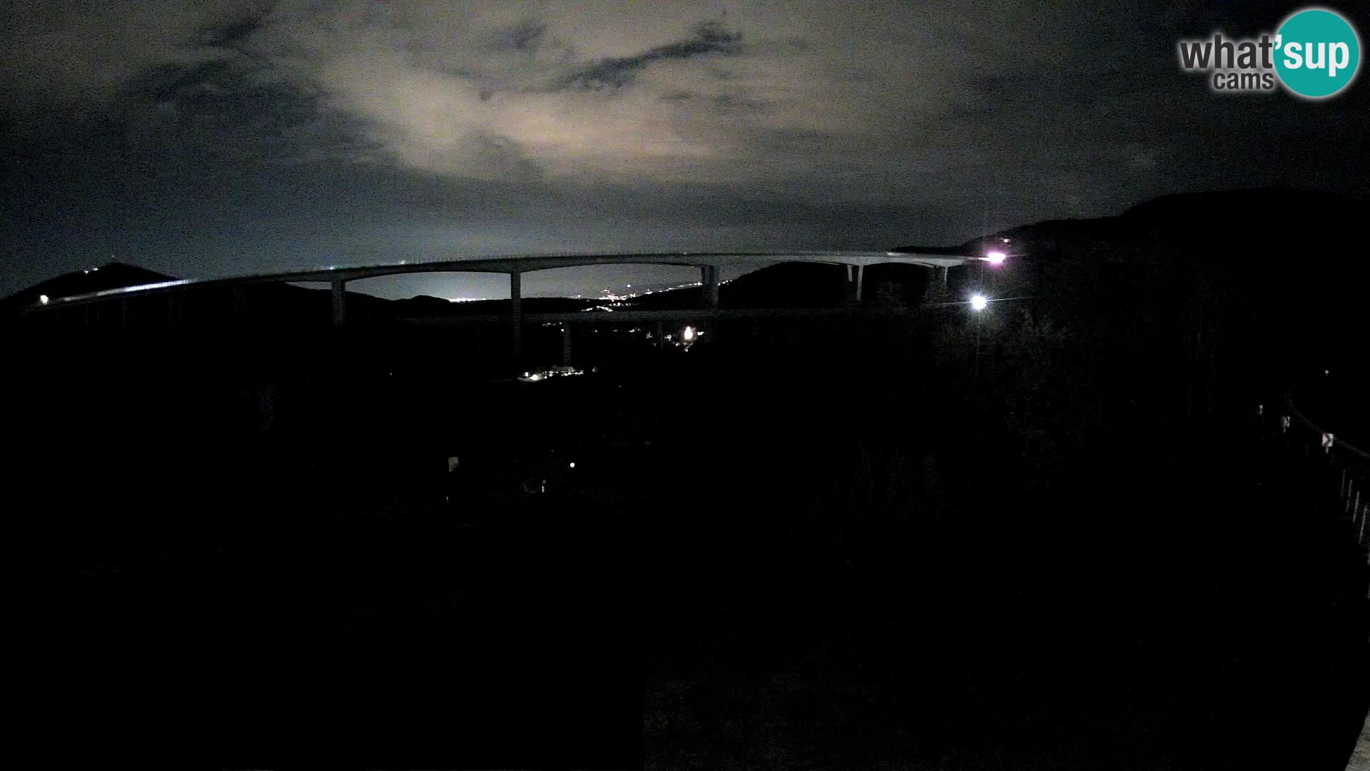 Webcam Črni Kal Viaduct – view from Viki Burger
