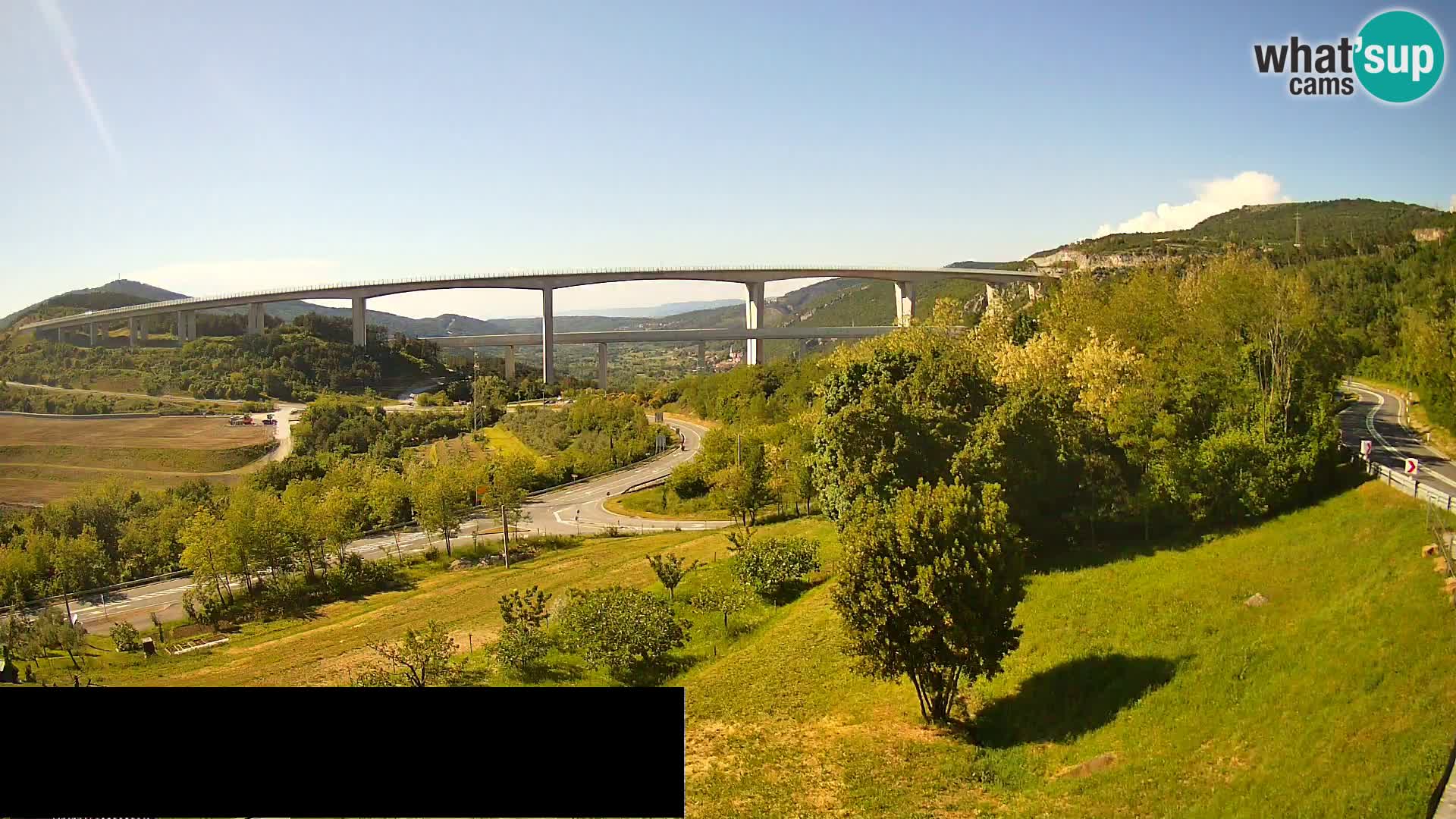 Camera en vivo Črni Kal Viaducto – Viki Burger