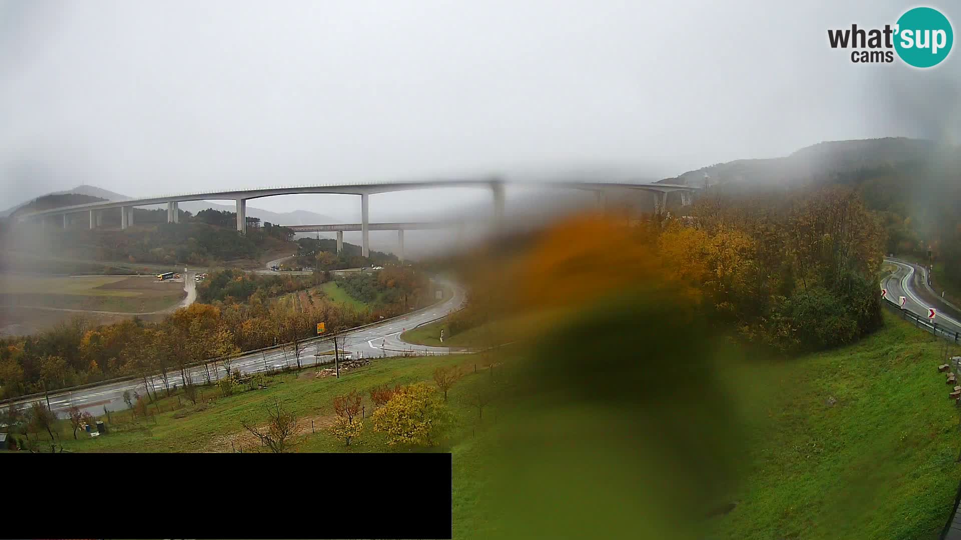 Livecam  Črni Kal Viadotto – panorama dal Viki Burger