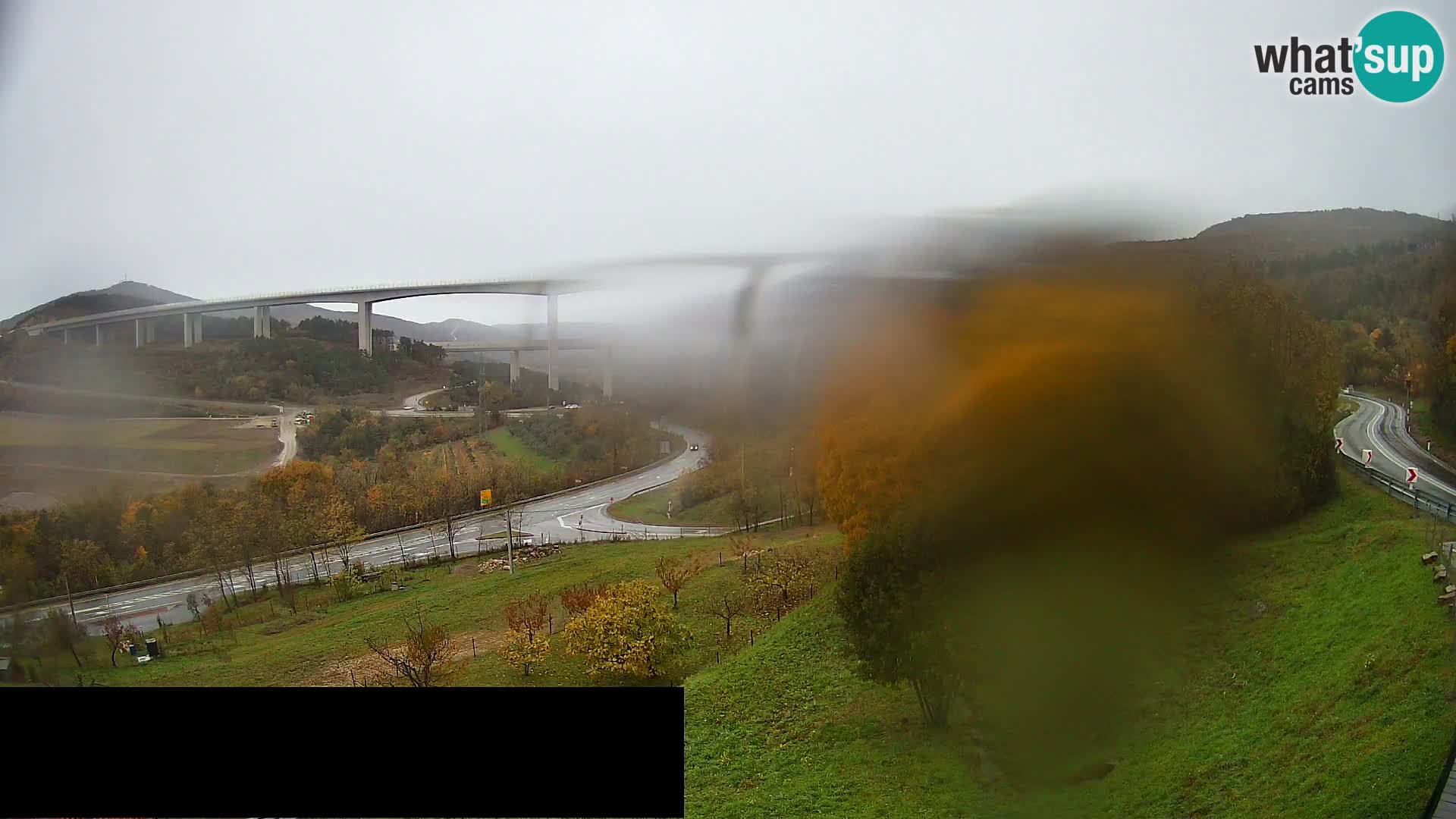 Livecam  Črni Kal Viadotto – panorama dal Viki Burger