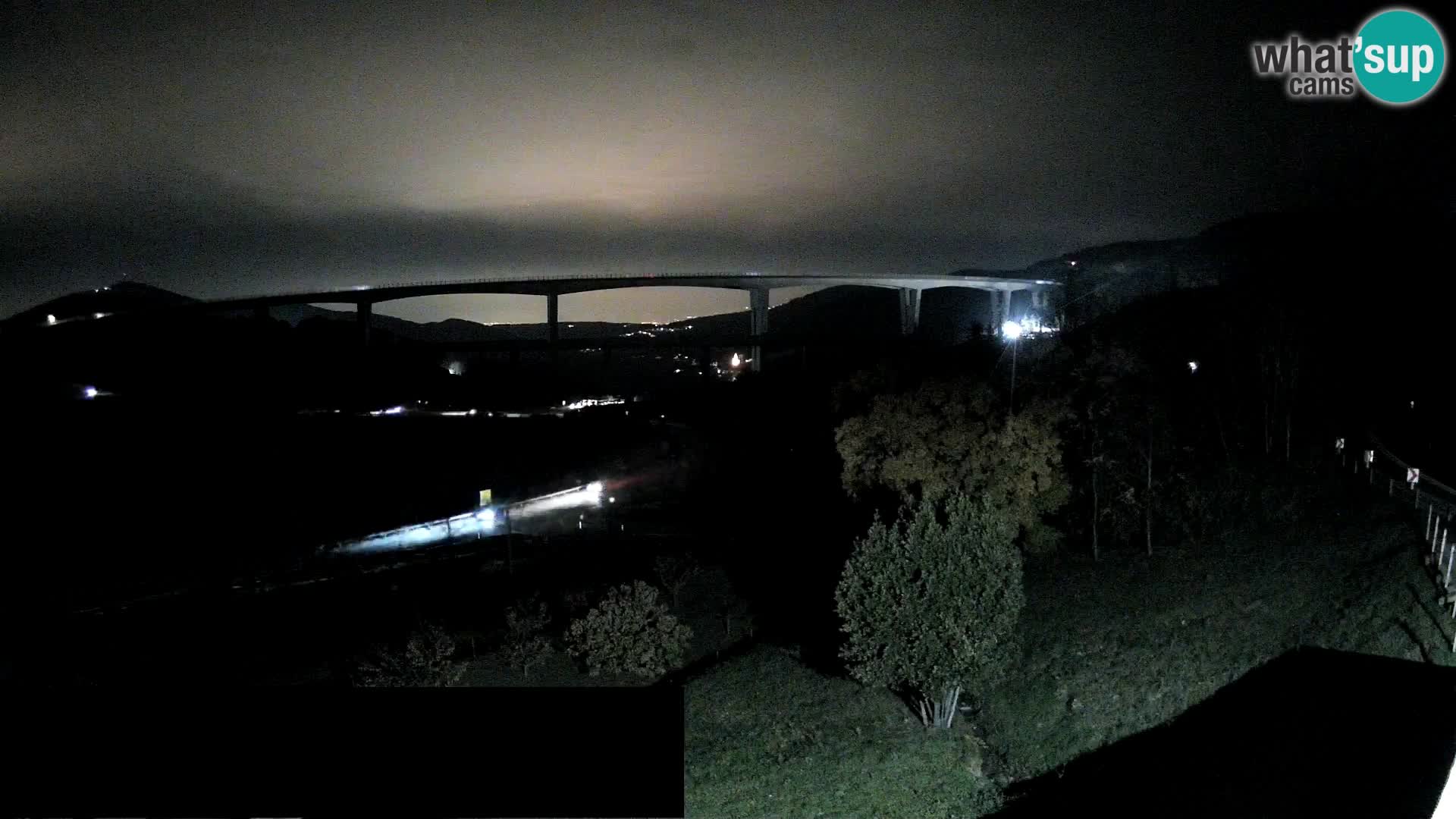 Livecam  Črni Kal Viadotto – panorama dal Viki Burger