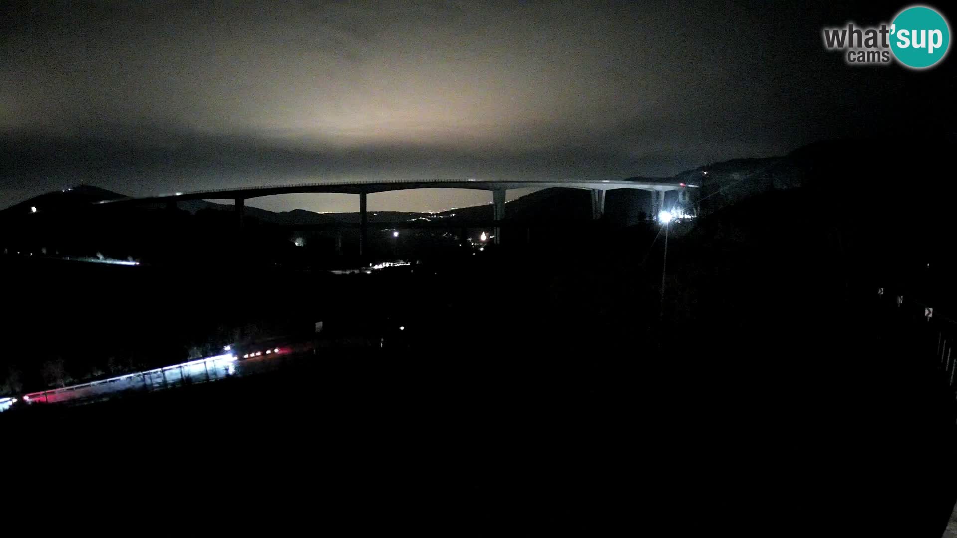 Livecam  Črni Kal Viadotto – panorama dal Viki Burger