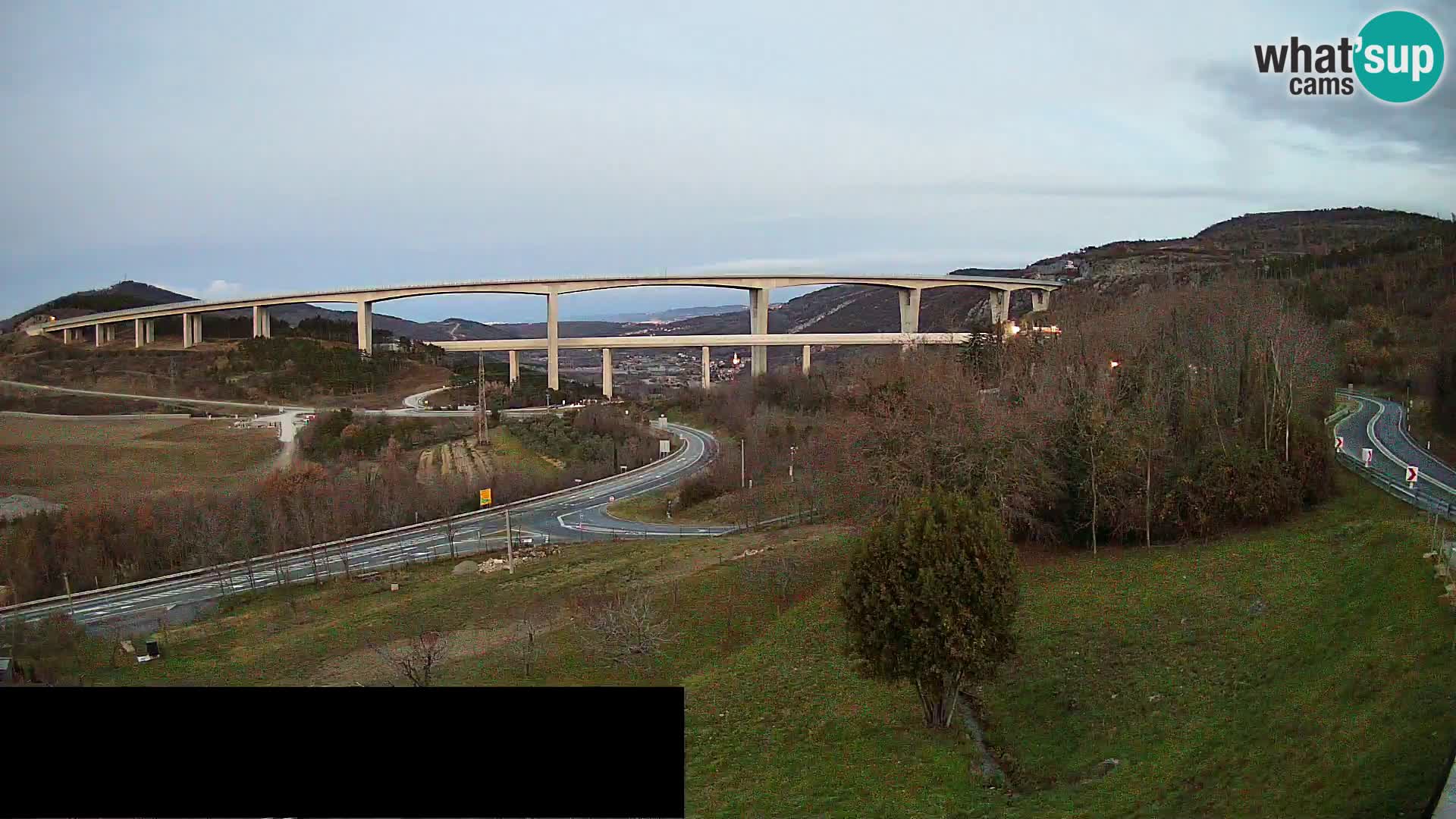 Live cam Črni Kal Viaduc – Viki Burger