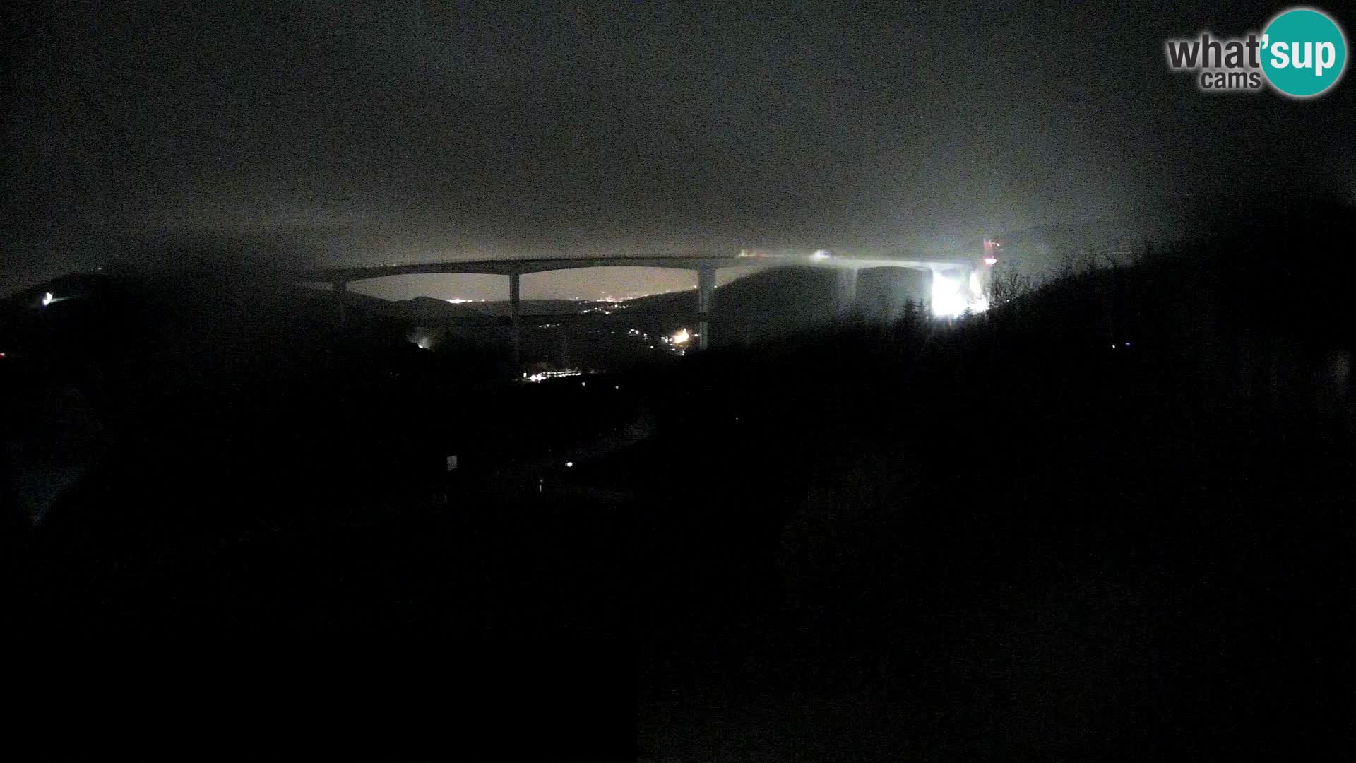 Webcam Črni Kal Viaduct – view from Viki Burger