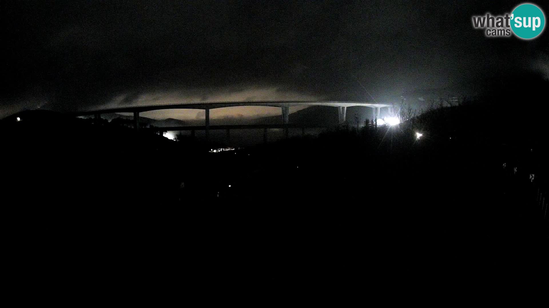 Webcam Črni Kal Viaduct – view from Viki Burger