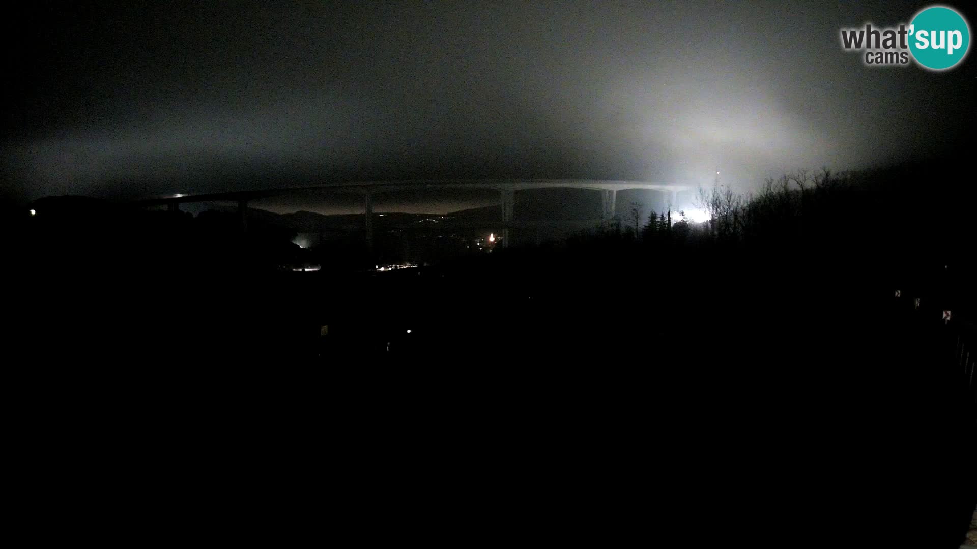 Webcam Črni Kal Viaduct – view from Viki Burger