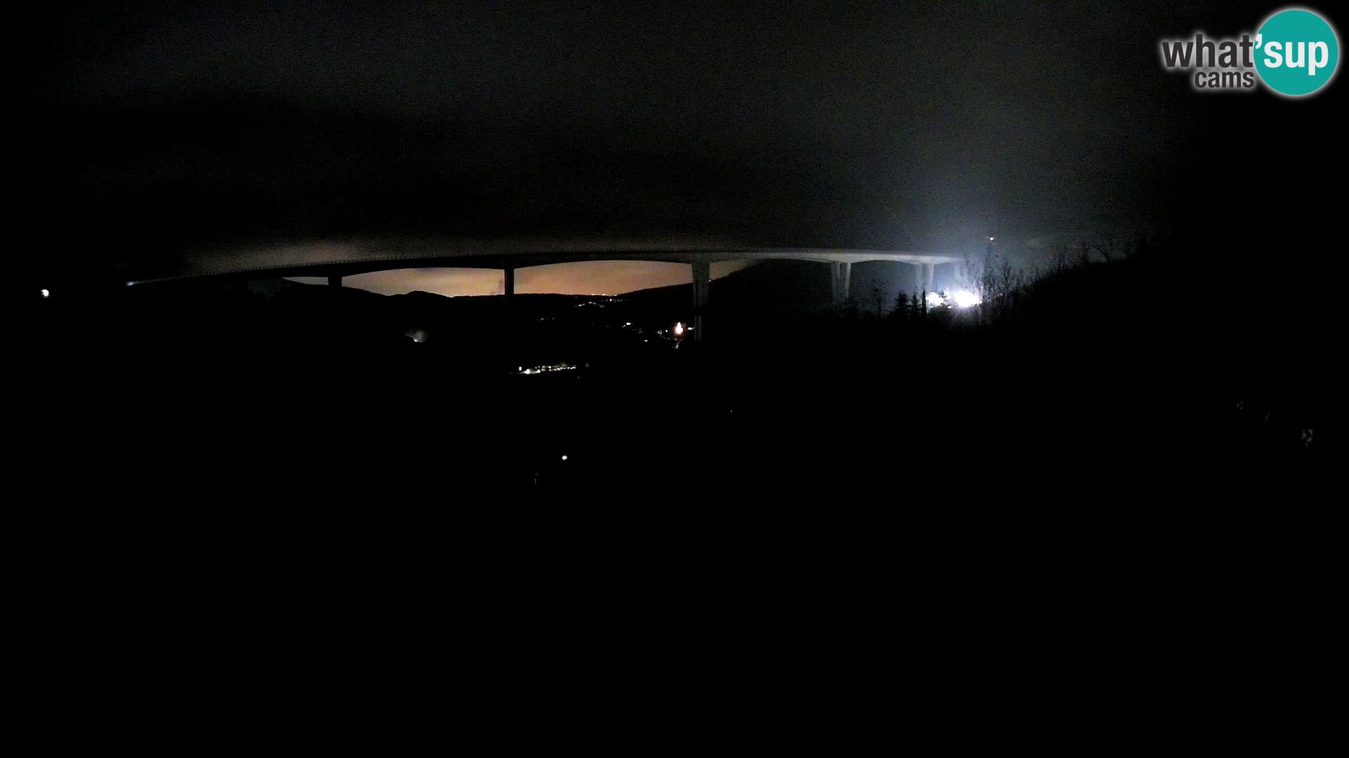 Webcam Črni Kal Viaduct – view from Viki Burger