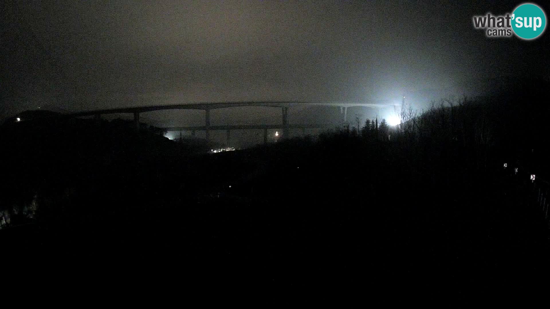 Webcam Črni Kal Viaduct – view from Viki Burger