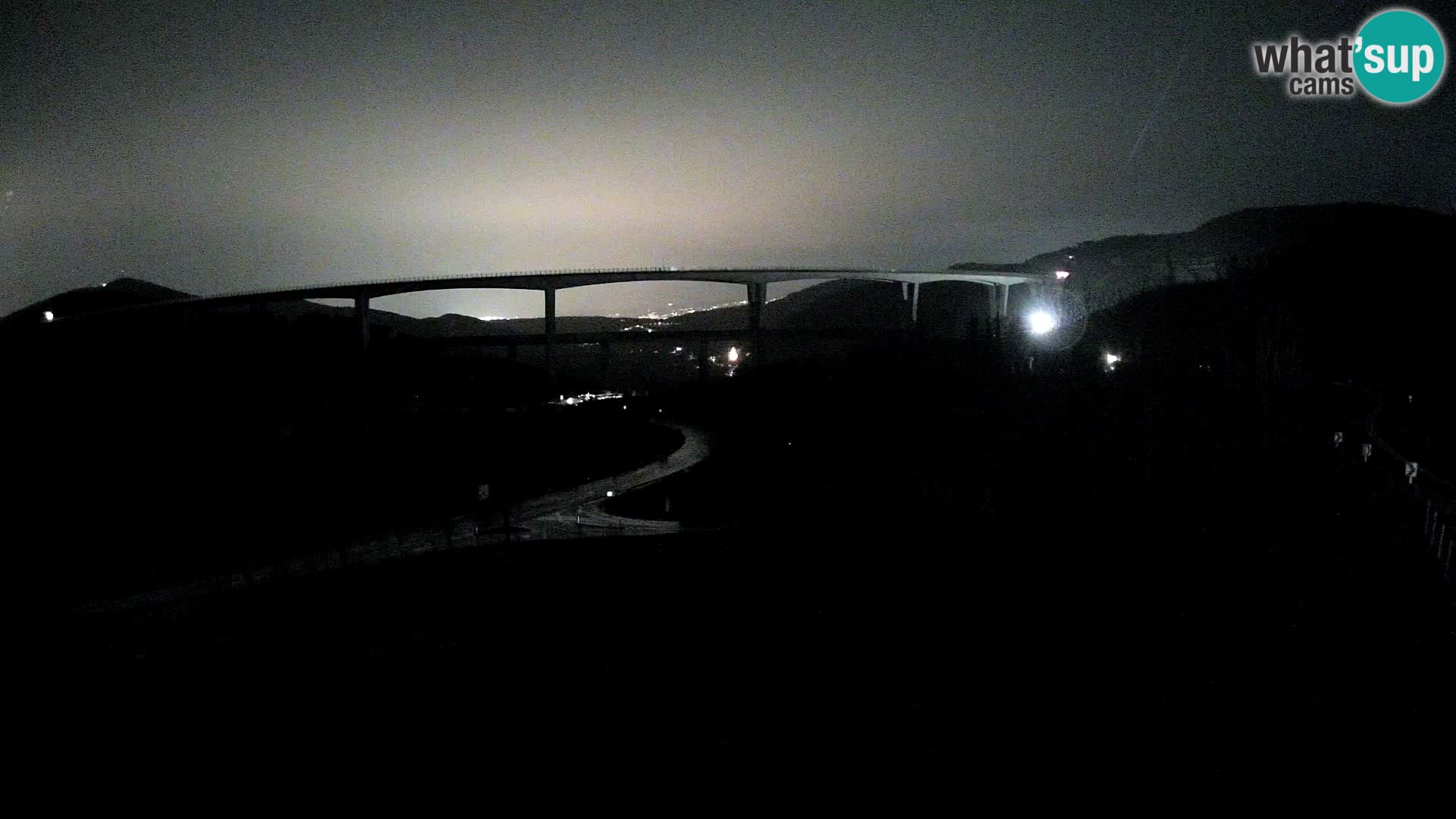 Livecam  Črni Kal Viadotto – panorama dal Viki Burger