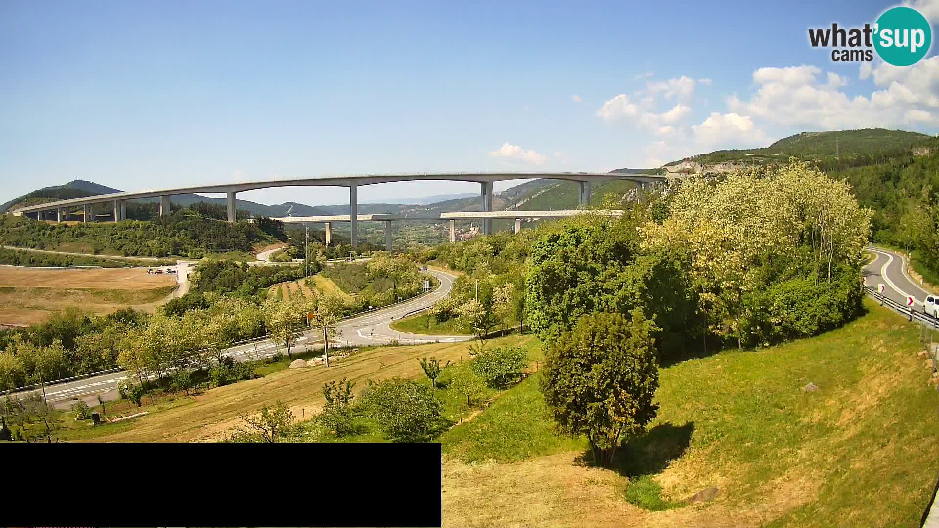 Camera en vivo Črni Kal Viaducto – Viki Burger