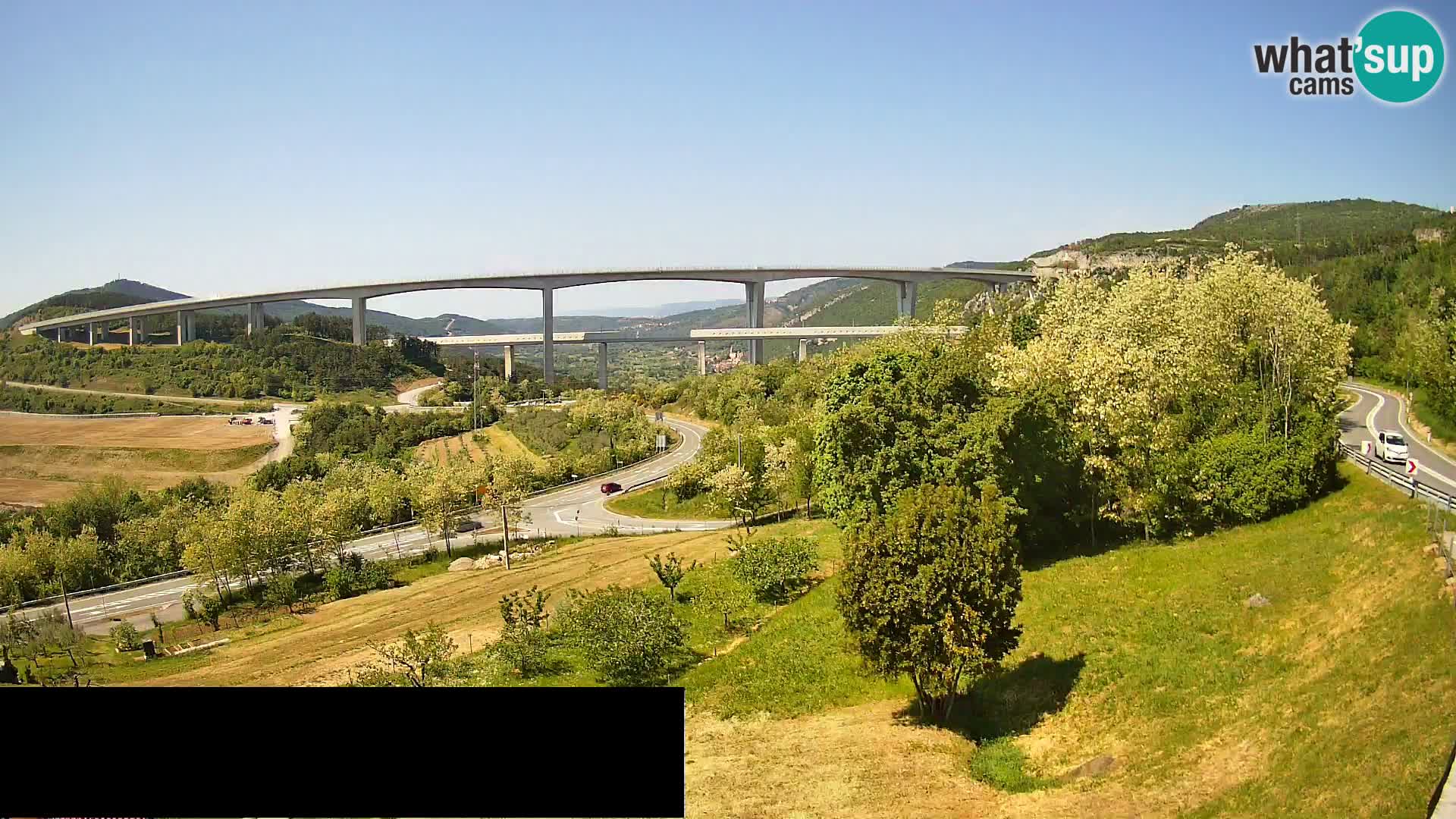 Camera en vivo Črni Kal Viaducto – Viki Burger
